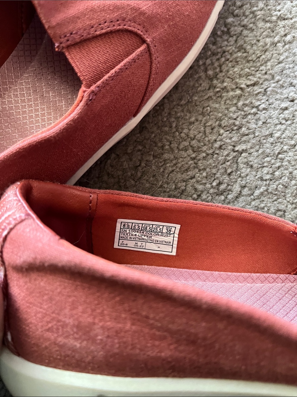Skechers Women’s Slip-Ons in muted burgundy red - Picture 5 of 5